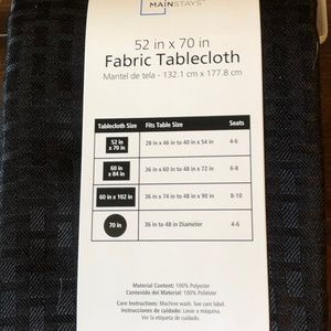 Mainstay Dining - Black tablecloth Mainstay Dining - Black tablecloth